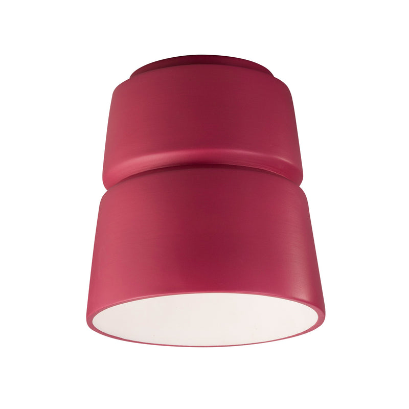 Justice Designs CER-6150-CRSE One Light Flush-Mount, Cerise