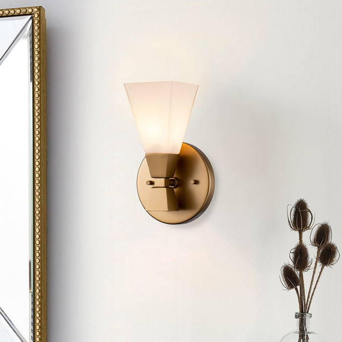 Lucas + McKearn BB1004LG-1 One Light Bath, Lacquered Gold