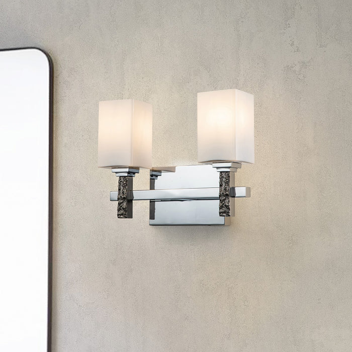 Lucas + McKearn BB1101PC-2 Two Light Bath, Polished Chrome