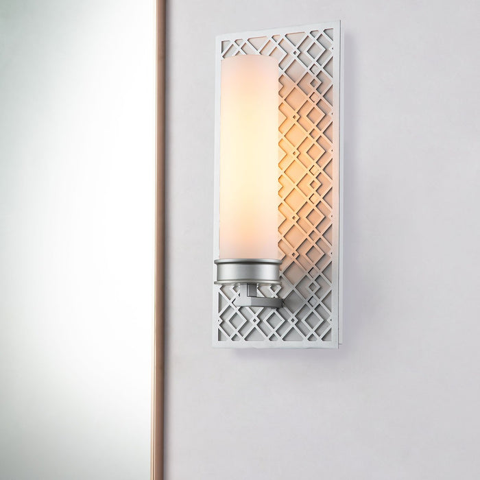 Lucas + McKearn BB1185LS-1 One Light Bath, Lacquered Silver