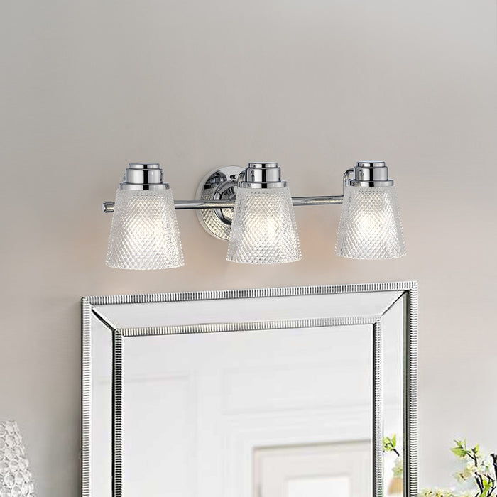 Lucas + McKearn BB-HUDSON3-PC LED Bath Light, Polished Chrome