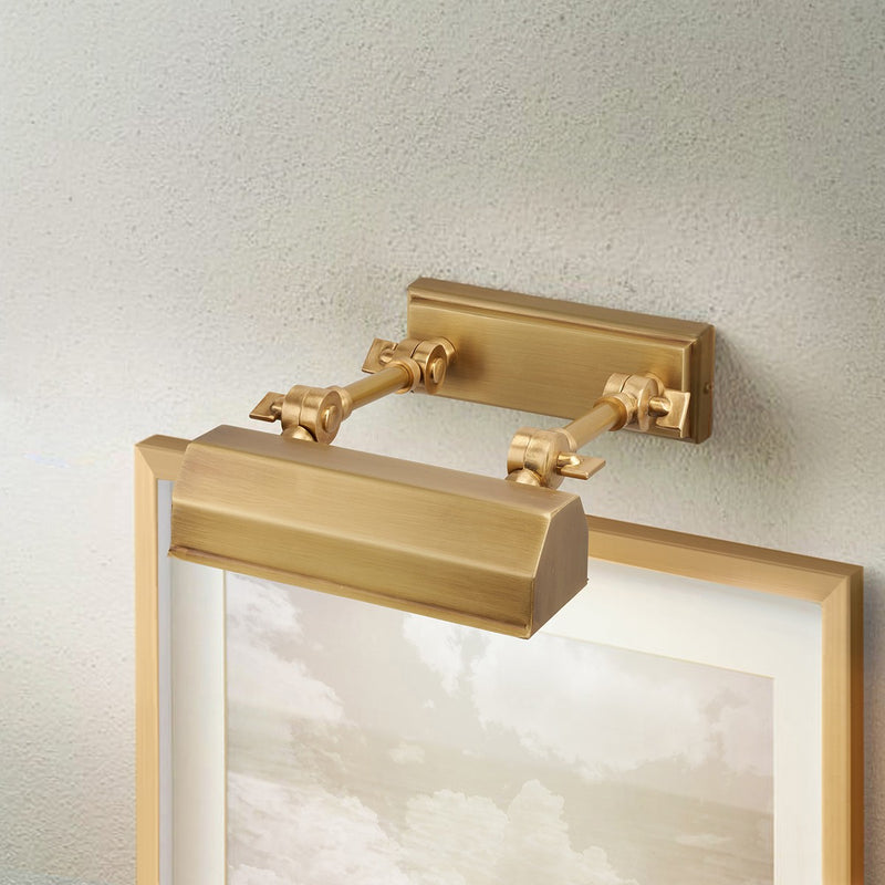 Lucas + McKearn CHAWTONPLS-AB One Light Picture Light, Aged Brass