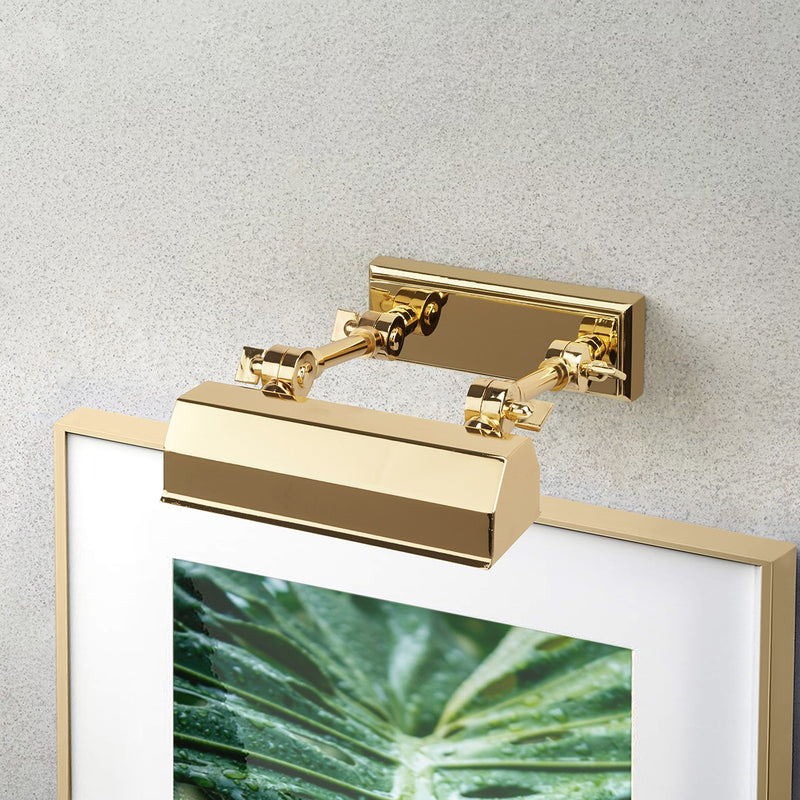 Lucas + McKearn CHAWTONPLS-PB One Light Picture Light, Polished Brass