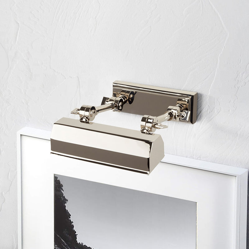 Lucas + McKearn CHAWTONPLS-PN One Light Picture Light, Polished Nickel