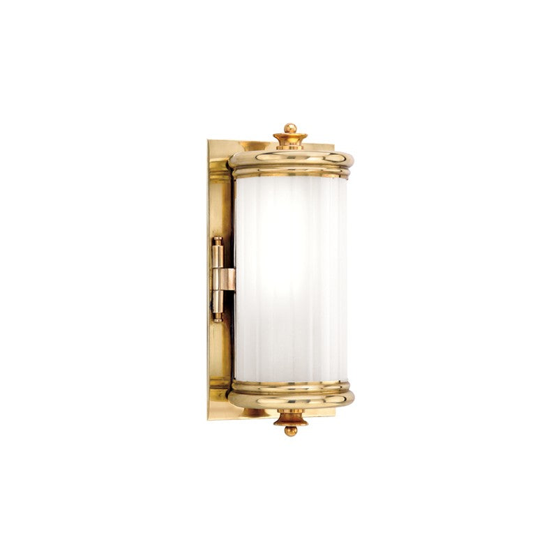 Hudson Valley 951-AGB One Light Bath Bracket, Aged Brass