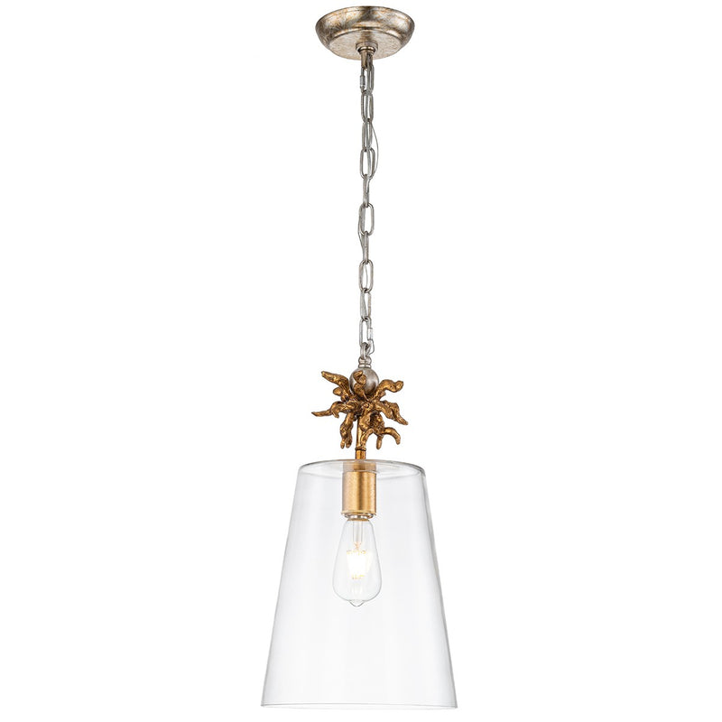 Lucas + McKearn PD1260G-1 One Light Pendant, Gold