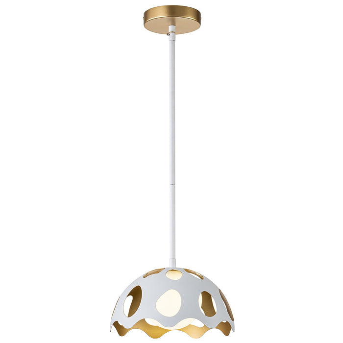 Lucas + McKearn PD7369W-10 One Light Mini Pendant, White