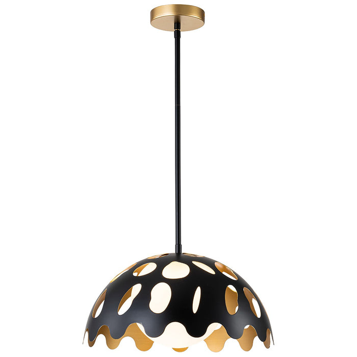 Lucas + McKearn PD7376B-15 One Light Pendant, Black