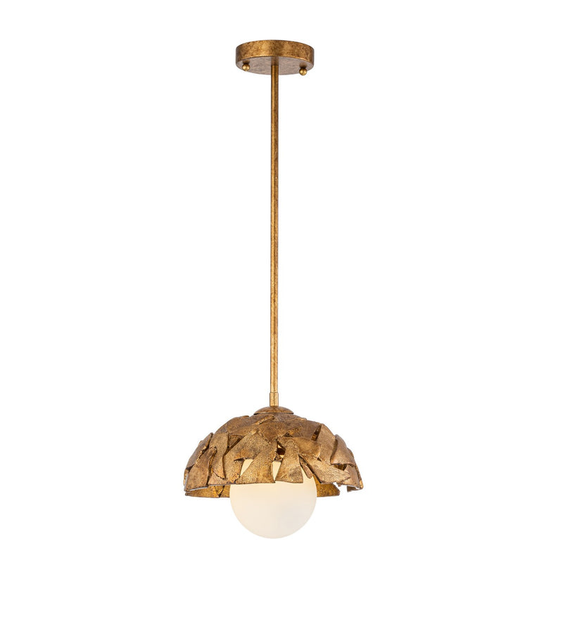 Lucas + McKearn PD7410G-10 One Light Pendant, Gold