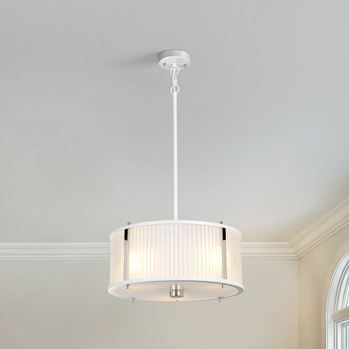 Lucas + McKearn PD-CORONA3P-WPN Three Light Pendant, White