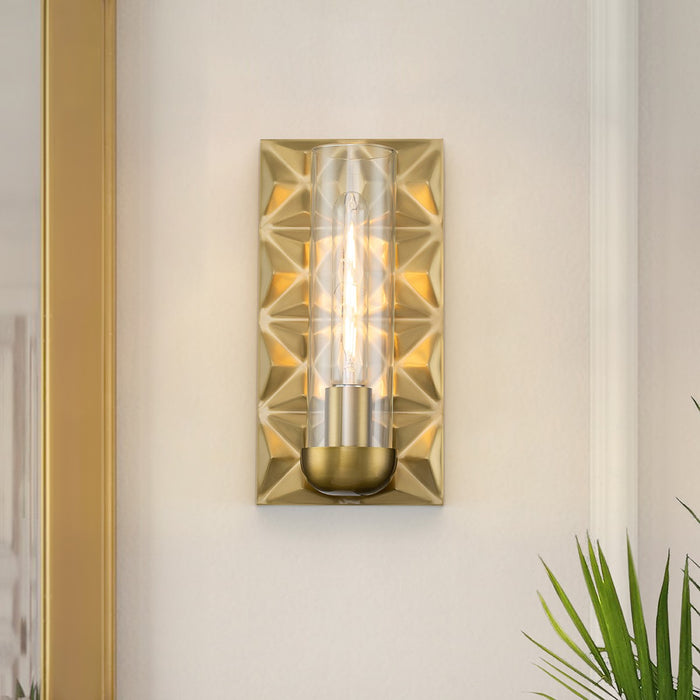 Lucas + McKearn SC10503AGB-1 One Light Wall Sconce, Aged Brass