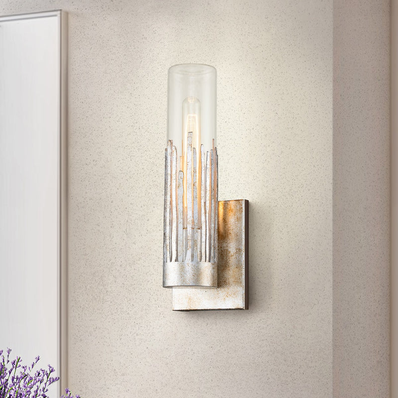 Lucas + McKearn SC10504S-1 One Light Wall Sconce, Silver