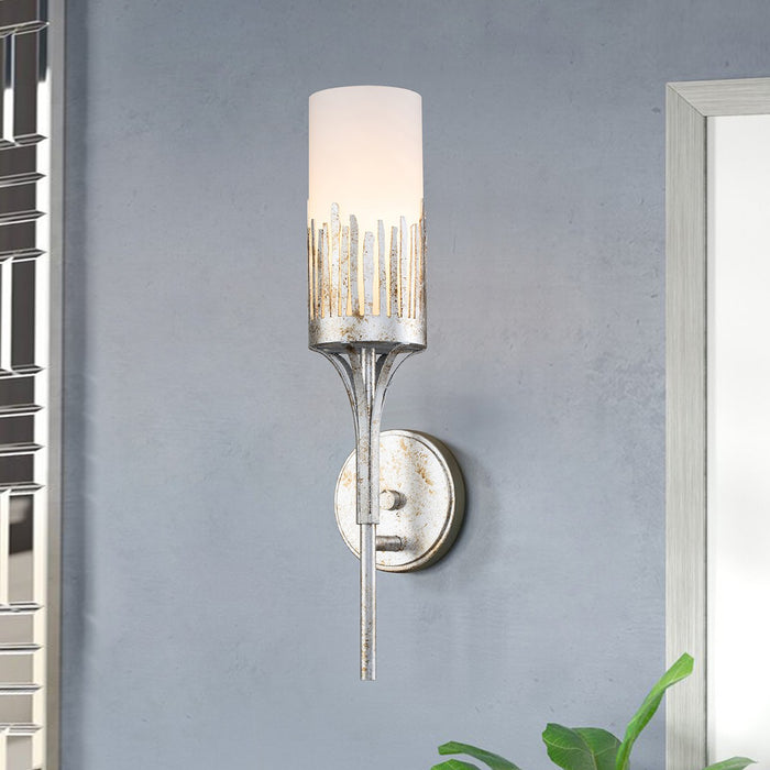 Lucas + McKearn SC10508S-1 One Light Wall Sconce, Silver