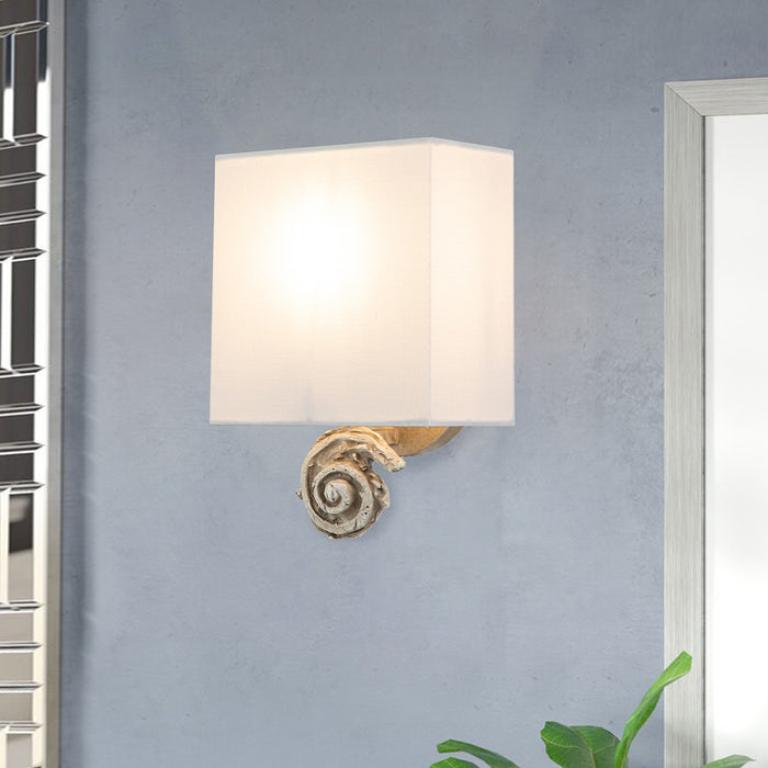 Lucas + McKearn SC1161B-1 One Light Wall Sconce, Bone White