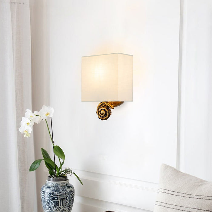 Lucas + McKearn SC1161G-1 One Light Wall Sconce, Gold Leaf