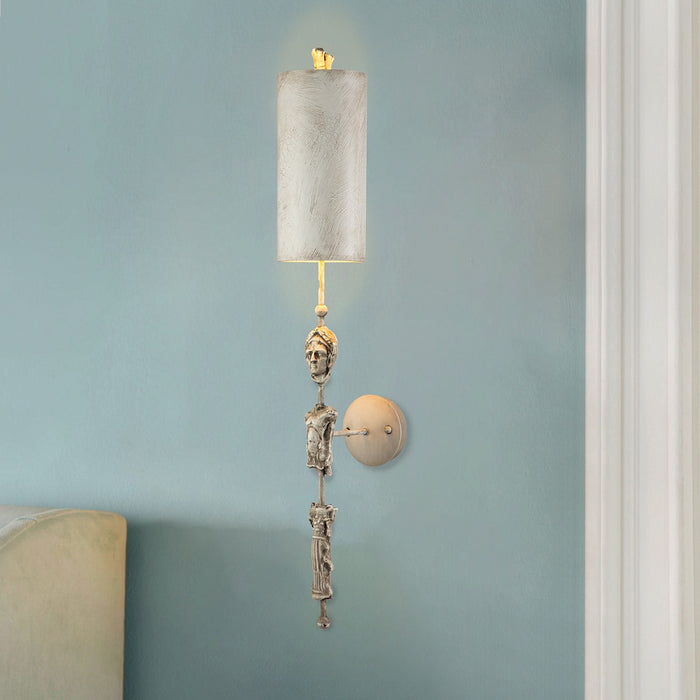 Lucas + McKearn SC1162-1 One Light Wall Sconce, Bone White