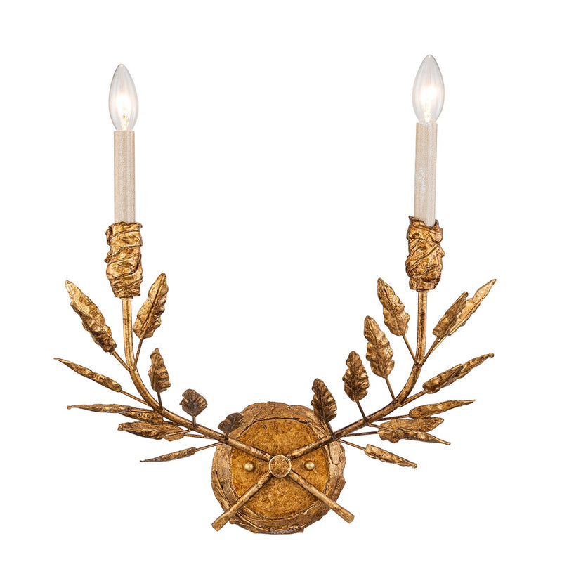 Lucas + McKearn SC7407G-2 Two Light Wall Sconce, Gold