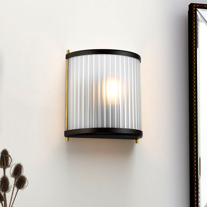 Lucas + McKearn SC-CORONA1-BAB One Light Wall Sconce, Museum Bronze