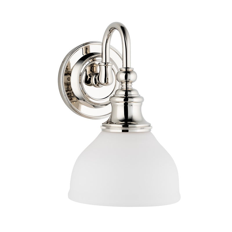 Hudson Valley 5901-PN One Light Bath Bracket, Polished Nickel