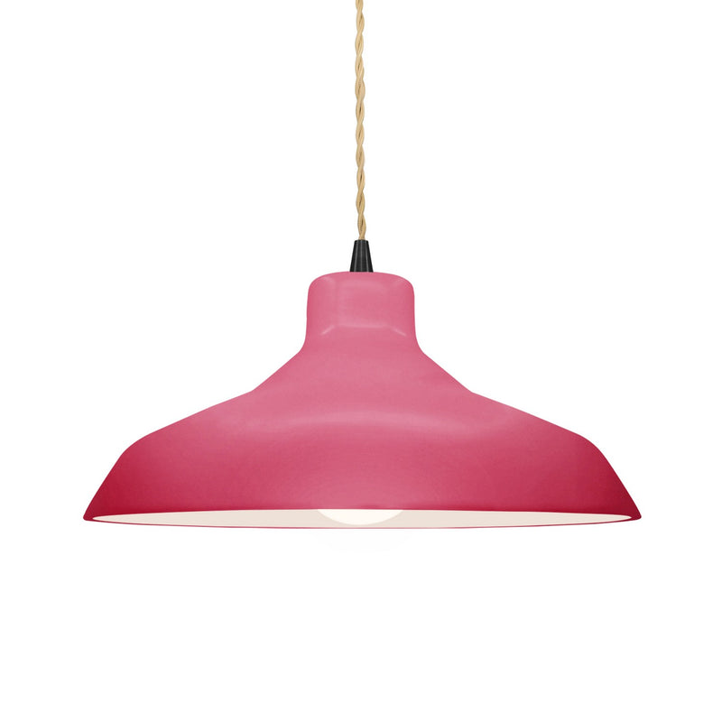 Justice Designs CER-6263-CRSE-MBLK-BEIG-TWST One Light Pendant, Cerise