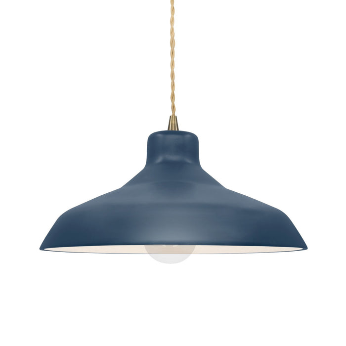 Justice Designs CER-6263-MID-ABRS-BEIG-TWST One Light Pendant, Midnight Sky