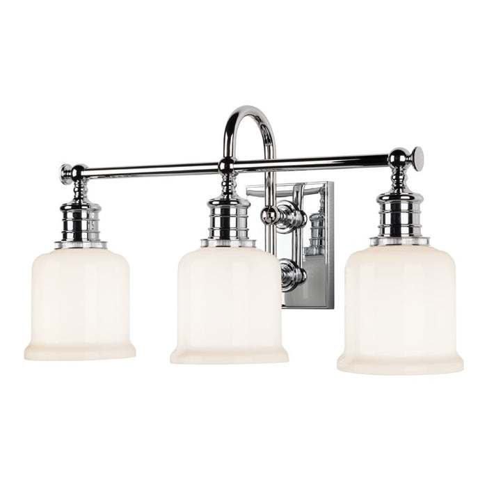 Hudson Valley 1973-PC Three Light Bath Bracket, Polished Chrome