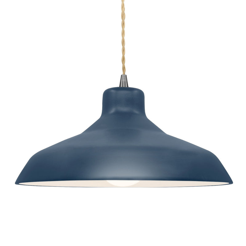 Justice Designs CER-6265-MID-NCKL-BEIG-TWST One Light Pendant, Midnight Sky