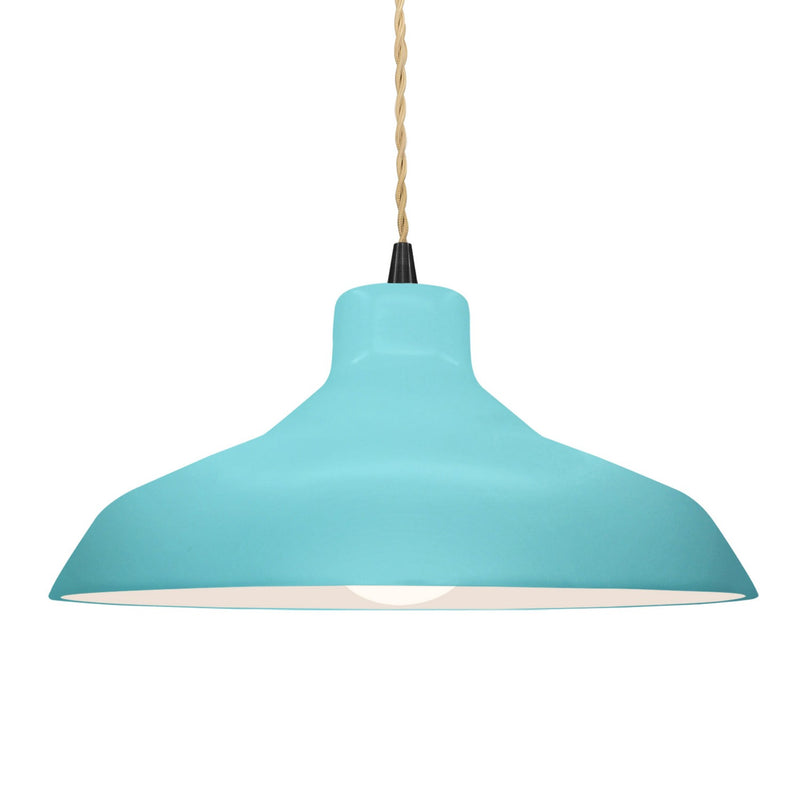 Justice Designs CER-6265-RFPL-MBLK-BEIG-TWST One Light Pendant, Reflecting Pool