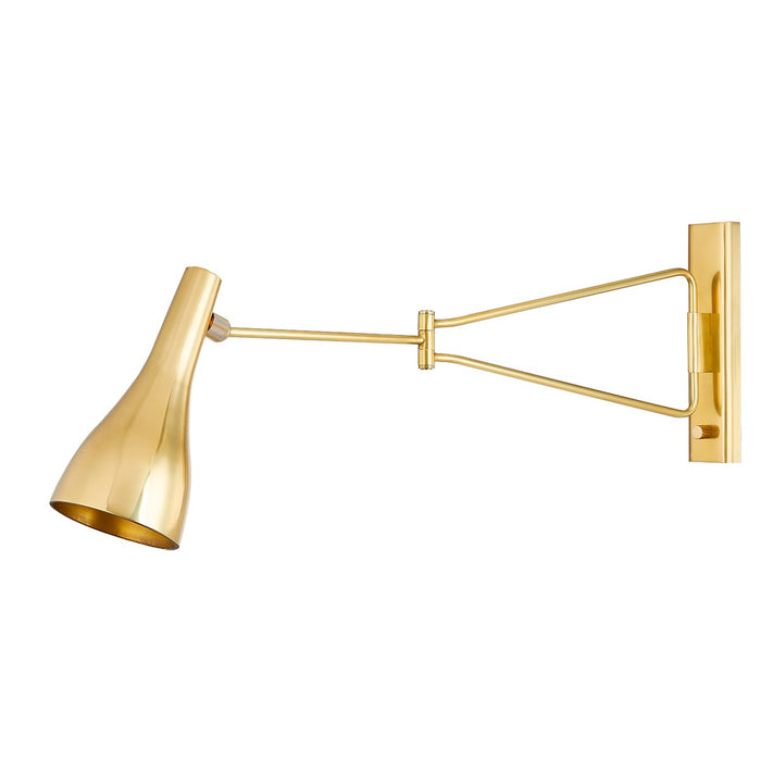 Hudson Valley 6216-AGB LED Wall Sconce, Aged Brass