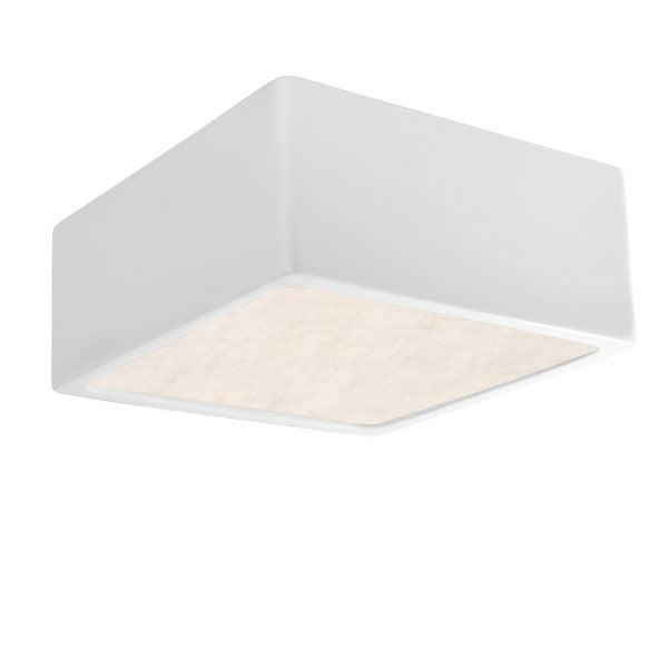 Justice Designs CER-6295-WHT LED Flush-Mount, Gloss White