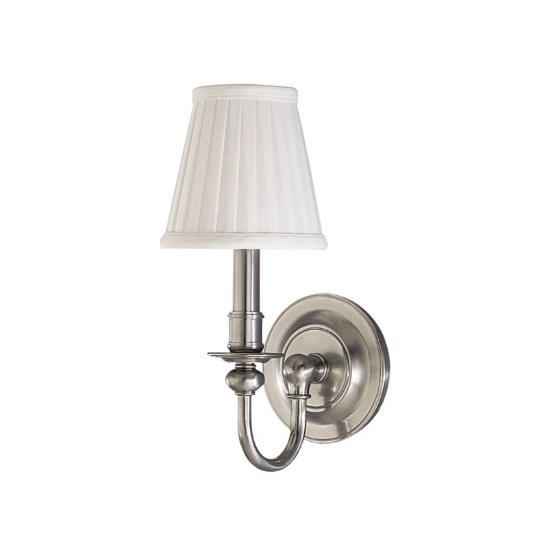 Hudson Valley 1901-SN One Light Wall Sconce, Satin Nickel