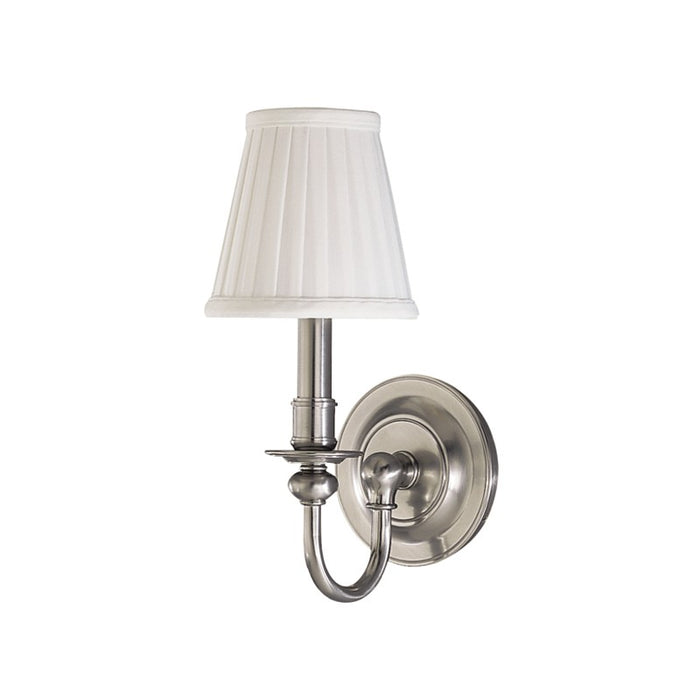 Hudson Valley 1901-SN One Light Wall Sconce, Satin Nickel