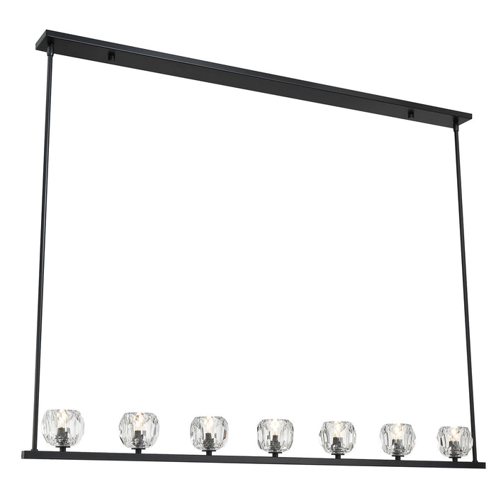 Crystorama ARA-10267-MK LED Chandelier, Matte Black