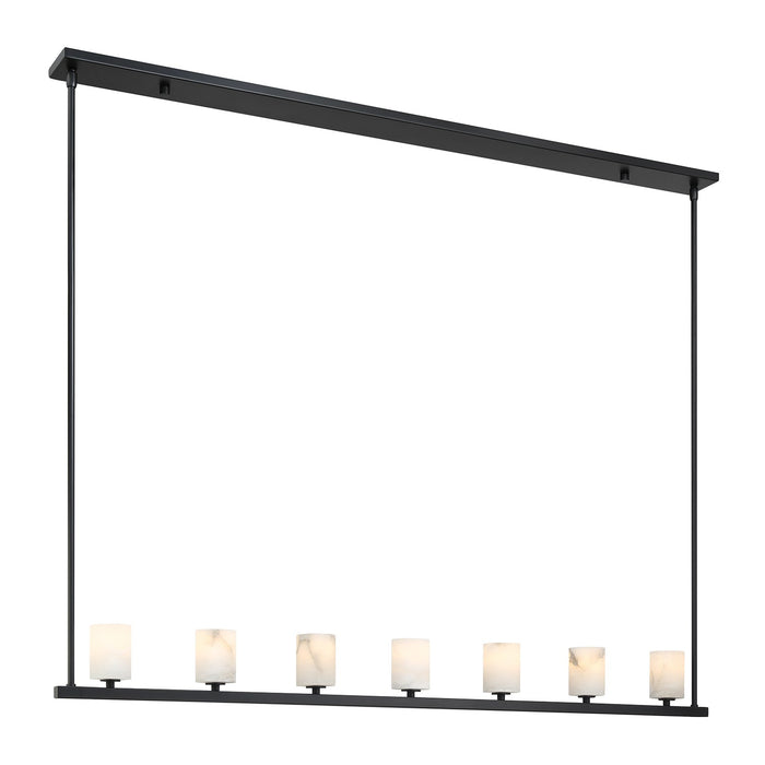 Crystorama ARA-10267-MK-ST LED Chandelier, Matte Black