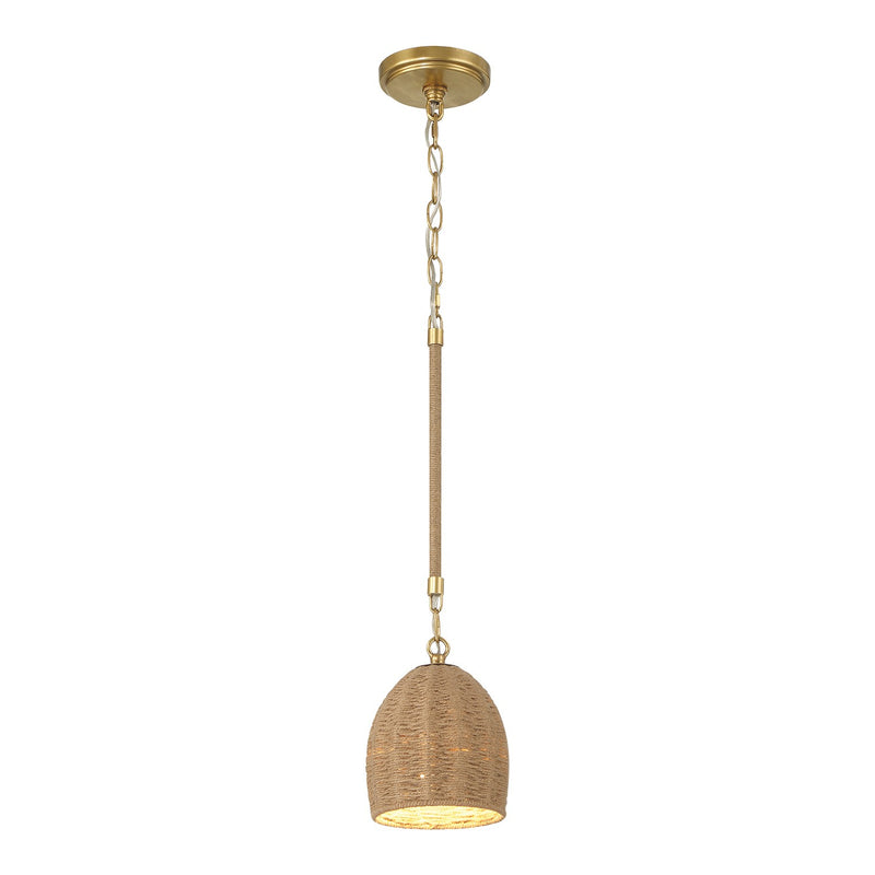 Crystorama JAC-10502-SG LED Mini Pendant, Soft Gold