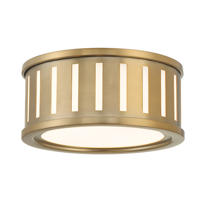 Crystorama KEN-2200-VG Two Light Flush Mount, Vibrant Gold