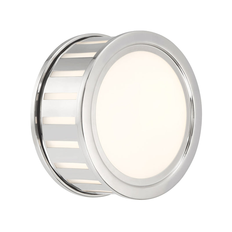 Crystorama KEN-2200W-PN Two Light Wall Sconce, Polished Nickel
