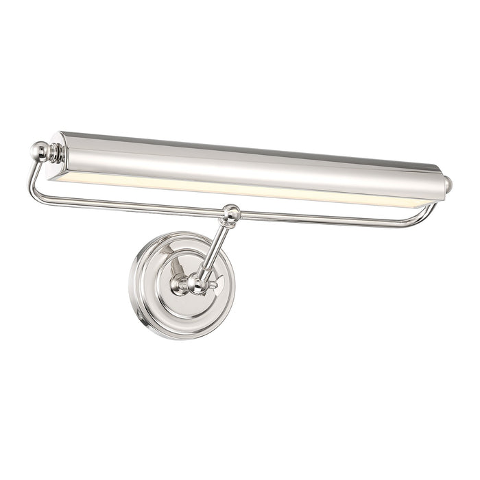 Crystorama MLR-202-PN LED Wall Sconce, Polished Nickel