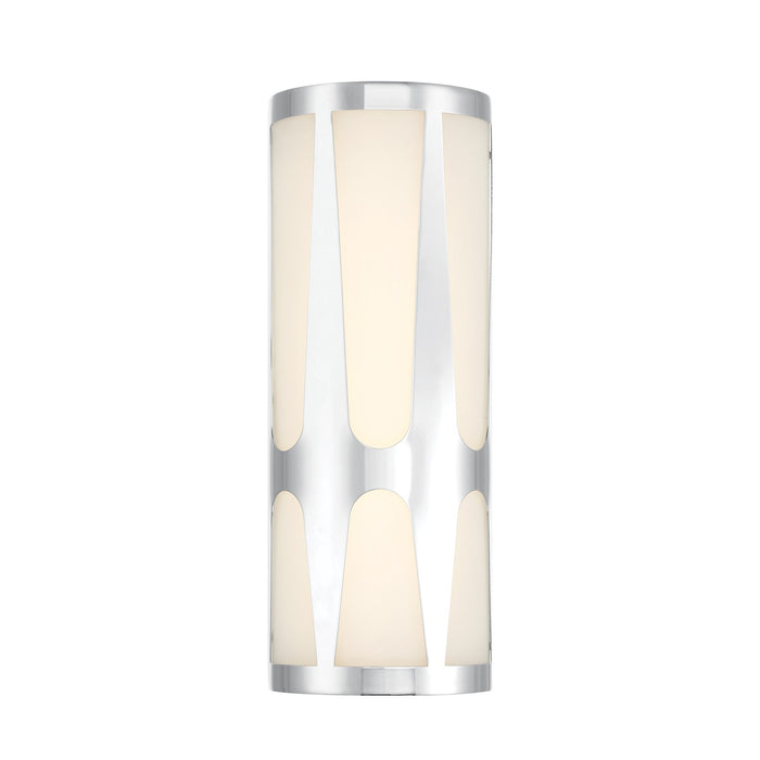 Crystorama ROY-802-CH Two Light Wall Sconce, Polished Chrome