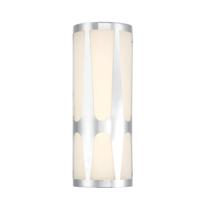 Crystorama ROY-802-CH_LED LED Wall Sconce, Polished Chrome