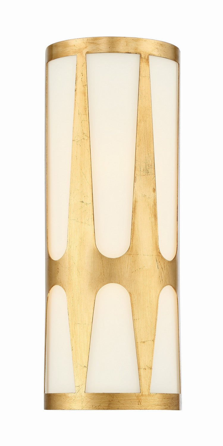 Crystorama ROY-802-GA_LED LED Wall Sconce, Antique Gold