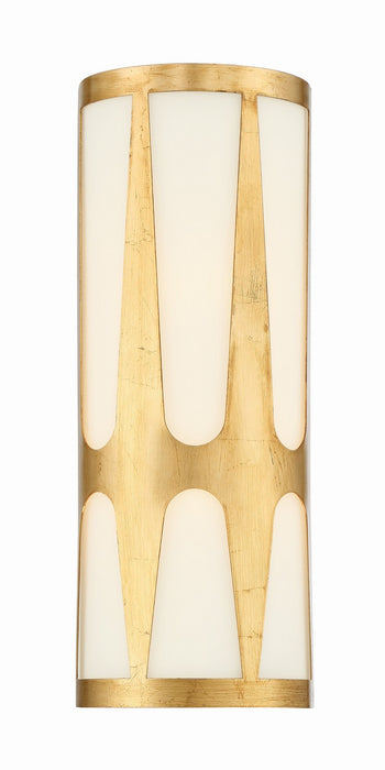 Crystorama ROY-802-GA_LED LED Wall Sconce, Antique Gold