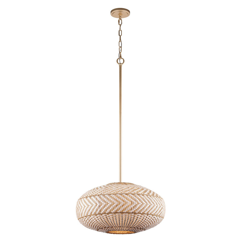 Crystorama ZAN-9014-SG Four Light Pendant, Soft Gold