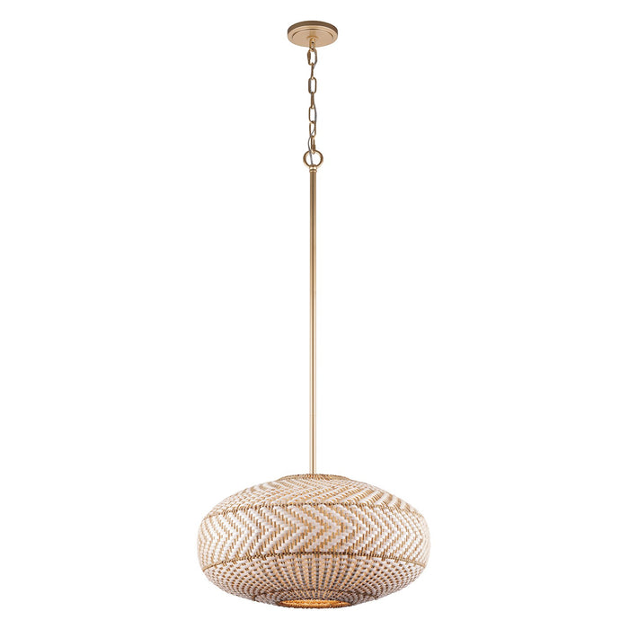 Crystorama ZAN-9014-SG Four Light Pendant, Soft Gold