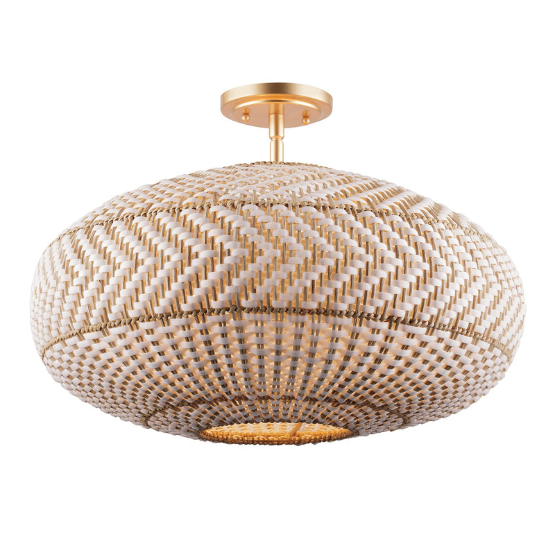 Crystorama ZAN-9014-SG_CEILING Four Light Flush Mount, Soft Gold