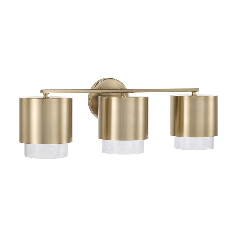 Capital Lighting 153031MA-549 Three Light Vanity, Matte Brass