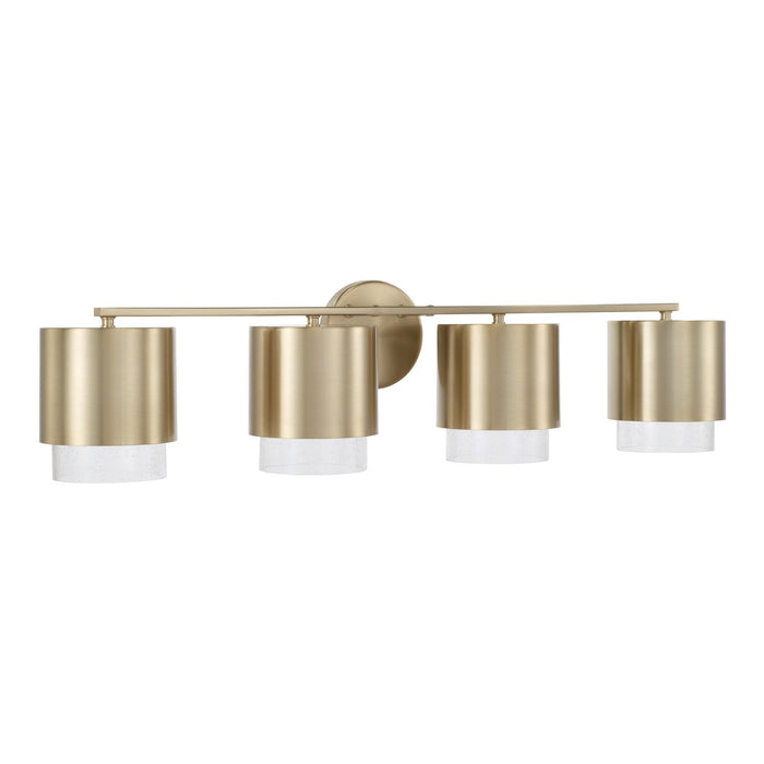 Capital Lighting 153041MA-549 Four Light Vanity, Matte Brass