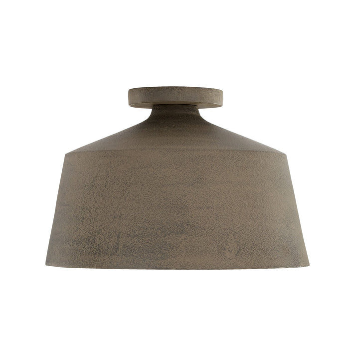 Capital Lighting 235311CY One Light Semi Flush Mount, Clay