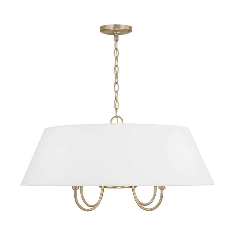 Capital Lighting 352741MA Four Light Pendant, Matte Brass