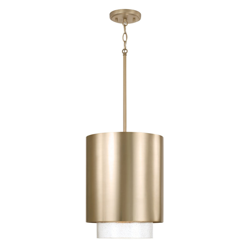 Capital Lighting 353011MA One Light Pendant, Matte Brass